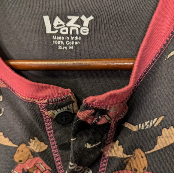 Lazy one flap back pj's.    Med - Picture 6 of 6